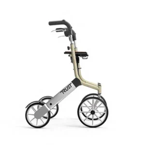 Trust Care Let’s Go Out Sammenleggbar utendørsrullator, beige