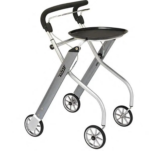 Trust Care Let’s Go sammenleggbar innendørsrullator, Sølv